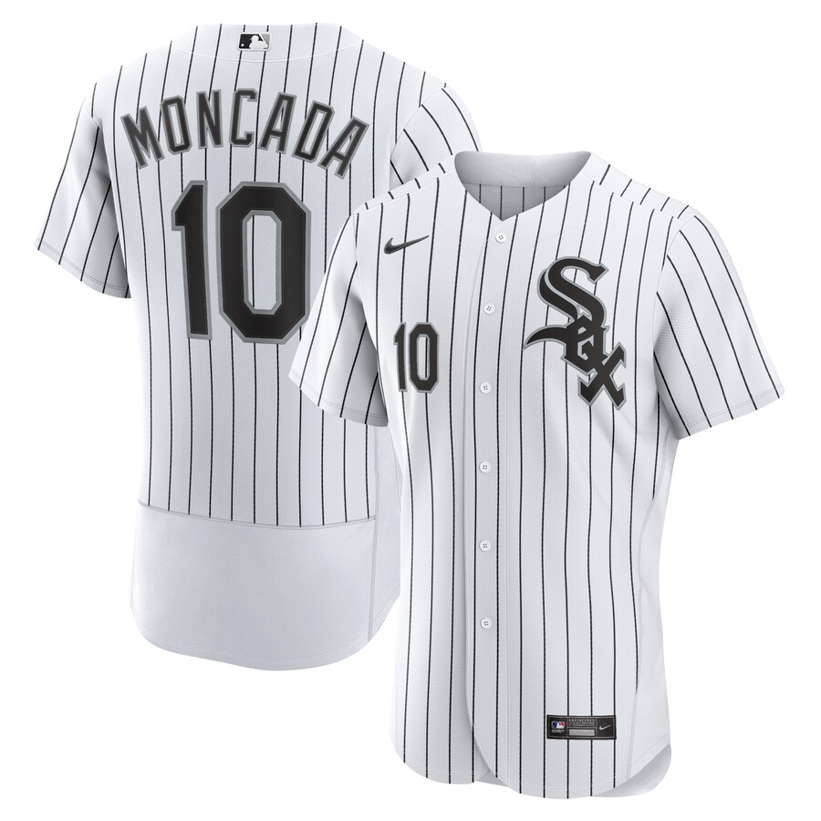 Men's Chicago White Sox Yoan Moncada Nike White Home Authentic Player Jersey - Ujersey NHL