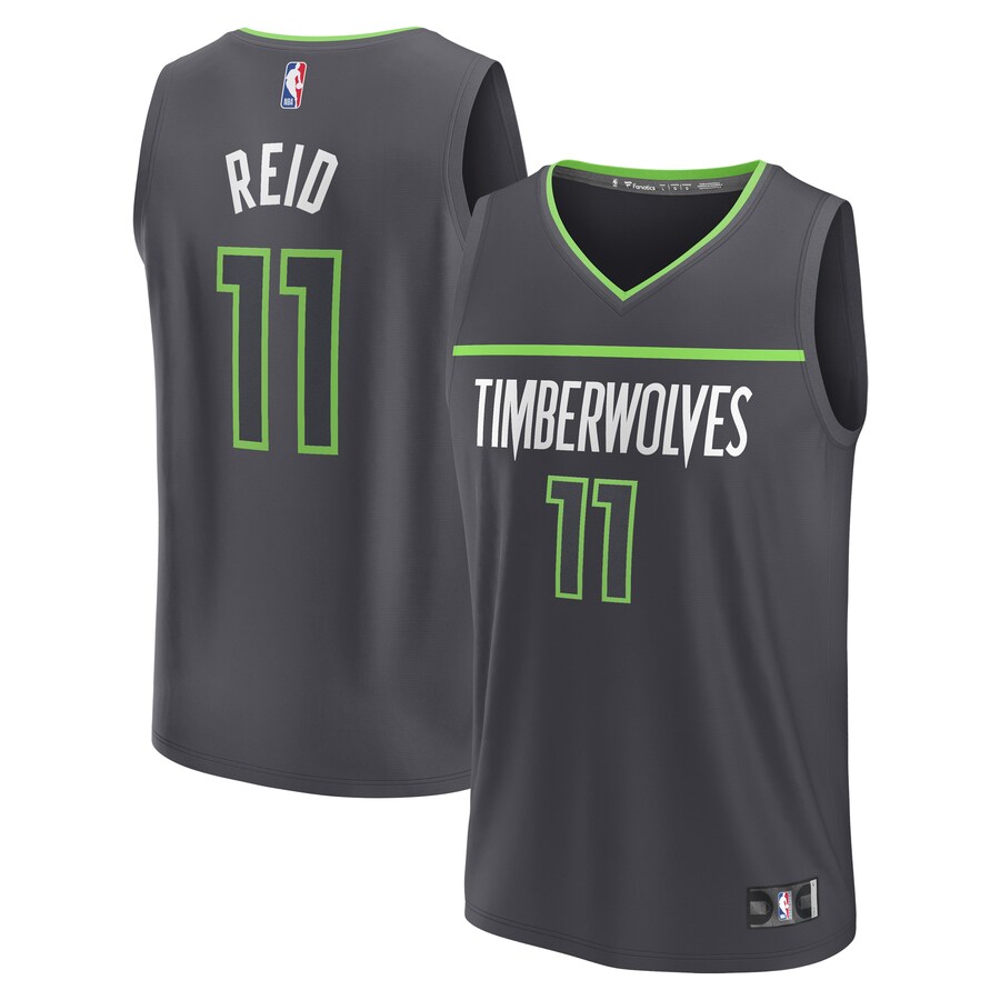Youth Minnesota Timberwolves Naz Reid Fanatics Black Fast Break Replica Player Jersey - Statement Edition - Ujersey NHL