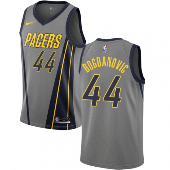 Women's Nike Indiana Pacers #44 Bojan Bogdanovic Swingman Gray NBA Jersey - City Edition