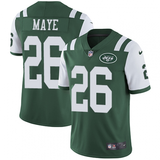 Men's Nike New York Jets #26 Marcus Maye Green Team Color Vapor Untouchable Limited Player NFL Jersey - Ujersey