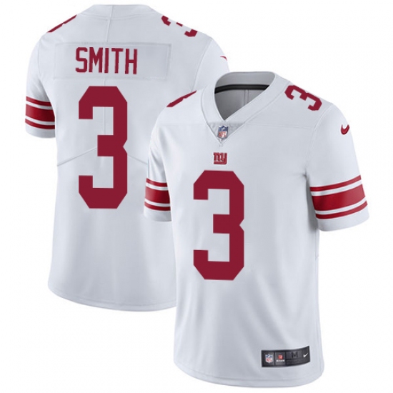Youth Nike New York Giants #3 Geno Smith Elite White NFL Jersey - Ujersey