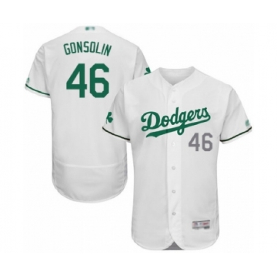Men's Los Angeles Dodgers #46 Tony Gonsolin White Celtic Flexbase Authentic Collection Baseball Player Jersey - Ujersey