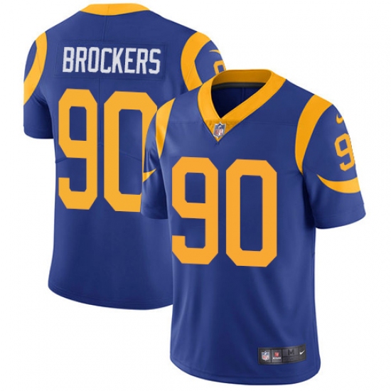 Youth Nike Los Angeles Rams #90 Michael Brockers Royal Blue Alternate Vapor Untouchable Limited Player NFL Jersey - Ujersey