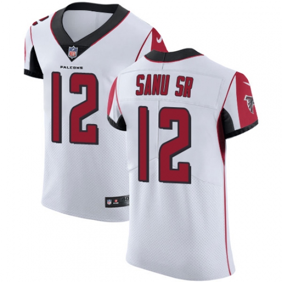 Men's Nike Atlanta Falcons #12 Mohamed Sanu White Vapor Untouchable Elite Player NFL Jersey - Ujersey
