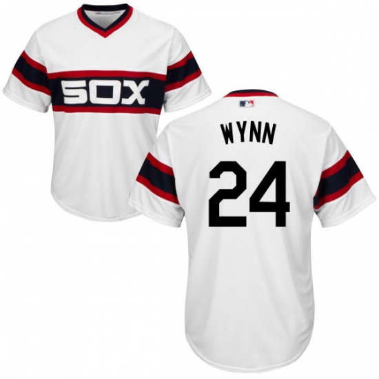 Youth Majestic Chicago White Sox #24 Early Wynn Authentic White 2013 Alternate Home Cool Base MLB Jersey - Ujersey