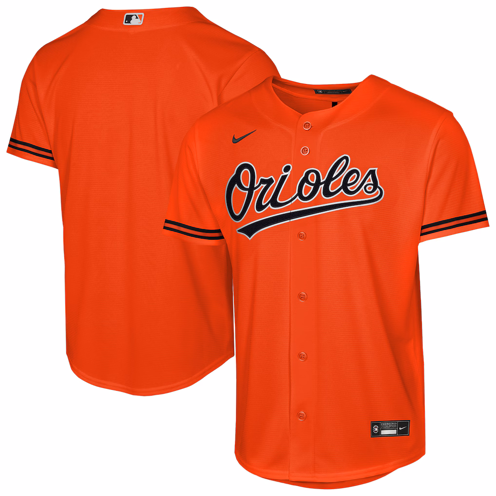 Youth Baltimore Orioles Nike Orange Alternate 2 Replica Jersey - ujerseystore