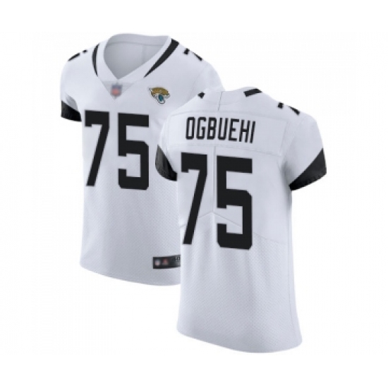 Men's Jacksonville Jaguars #75 Cedric Ogbuehi White Vapor Untouchable Elite Player Football Jersey