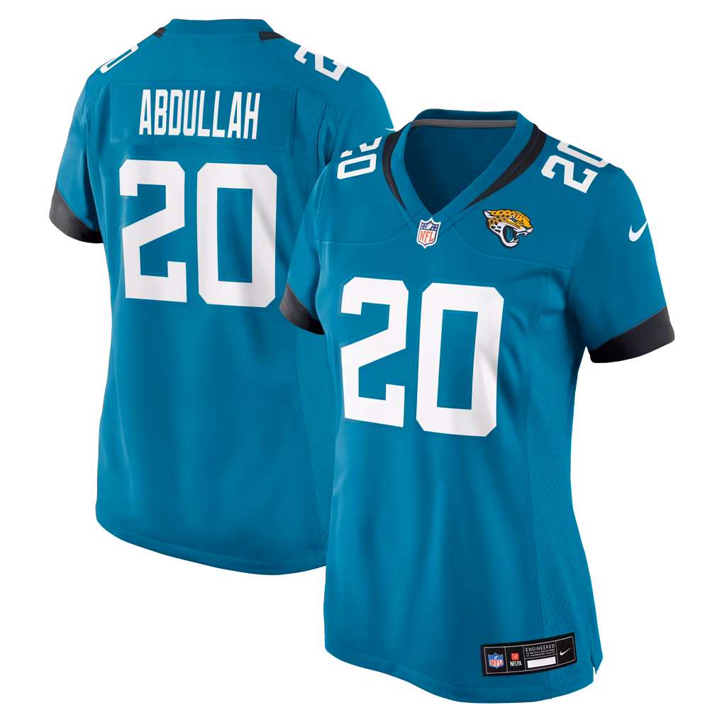Women's Jacksonville Jaguars Ameer Abdullah Nike Teal Team Game Jersey - Ujersey