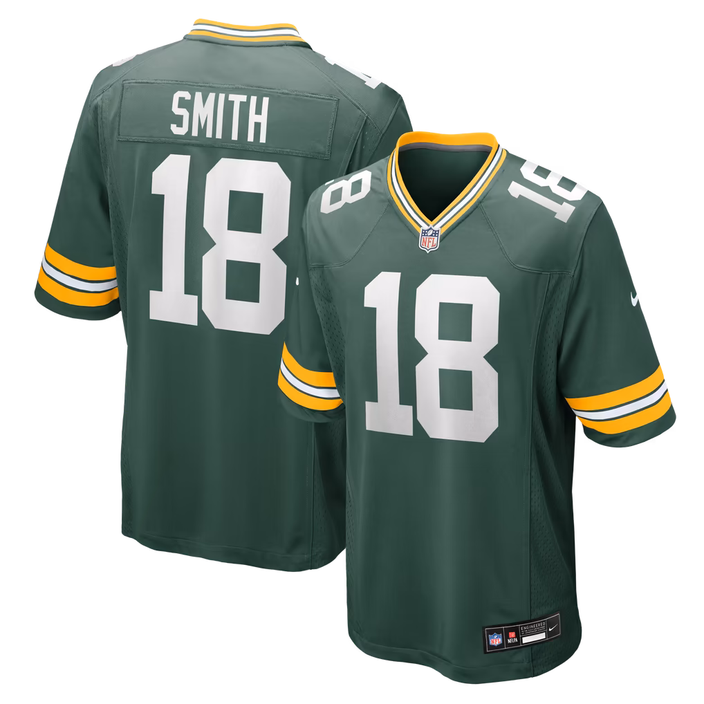 Men's Green Bay Packers Jonnu Smith Nike Green Team Game Jersey