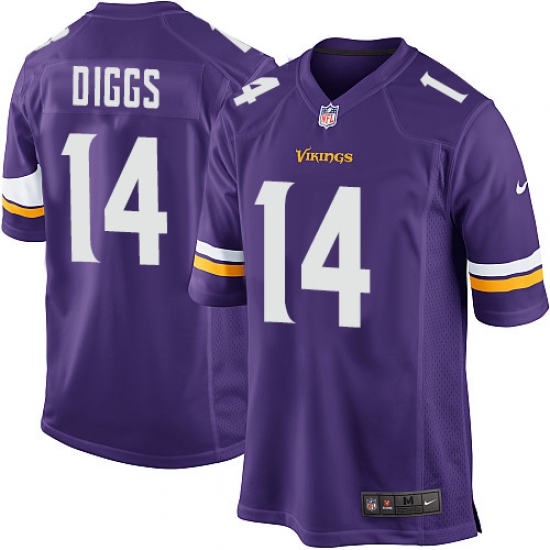 Men's Nike Minnesota Vikings #14 Stefon Diggs Game Purple Team Color NFL Jersey - Ujersey