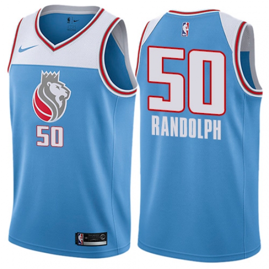 Women's Nike Sacramento Kings #50 Zach Randolph Swingman Blue NBA Jersey - City Edition - Ujersey
