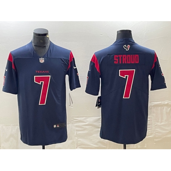 Men's Houston Texans #7 CJ Stroud Navy Blue New 2019 Color Rush Stitched NFL Nike Limited Jersey - Ujersey