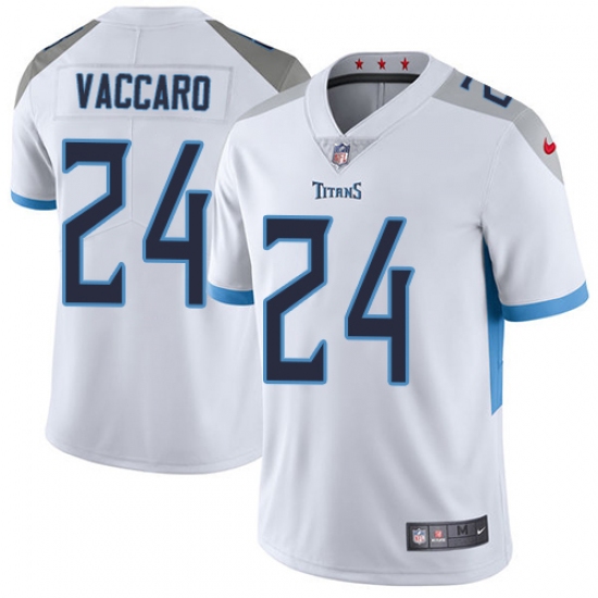 Youth Nike Tennessee Titans #24 Kenny Vaccaro White Vapor Untouchable Elite Player NFL Jersey - Ujersey