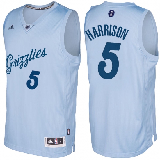 Men's Memphis Grizzlies #5 Andrew Harrison Light Blue 2016-2017 Christmas Day NBA Swingman Jersey