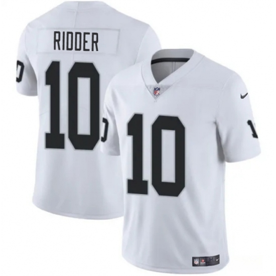 Men's Las Vegas Raiders #10 Desmond Ridder White 2024 Vapor Stitched Football Jersey - Ujersey