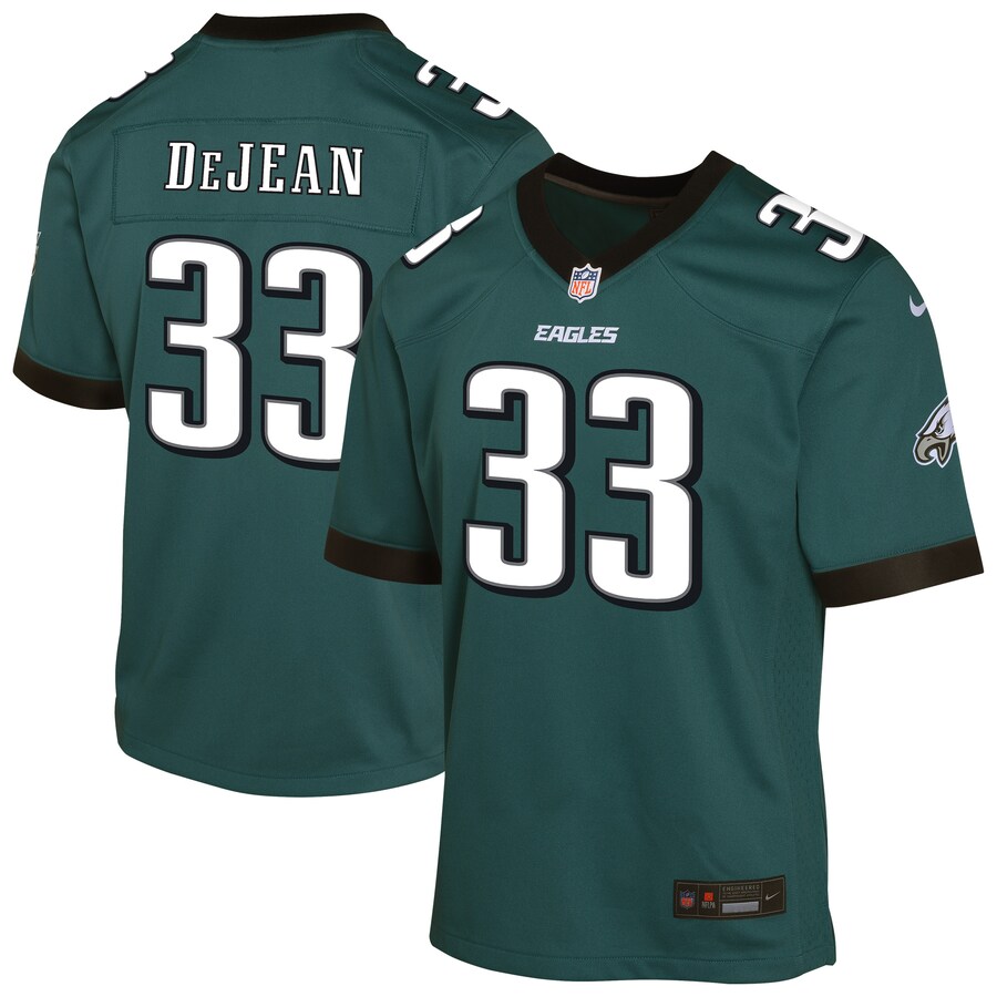 Youth Philadelphia Eagles Cooper DeJean Nike Midnight Green Game Player Jersey - Ujersey NHL