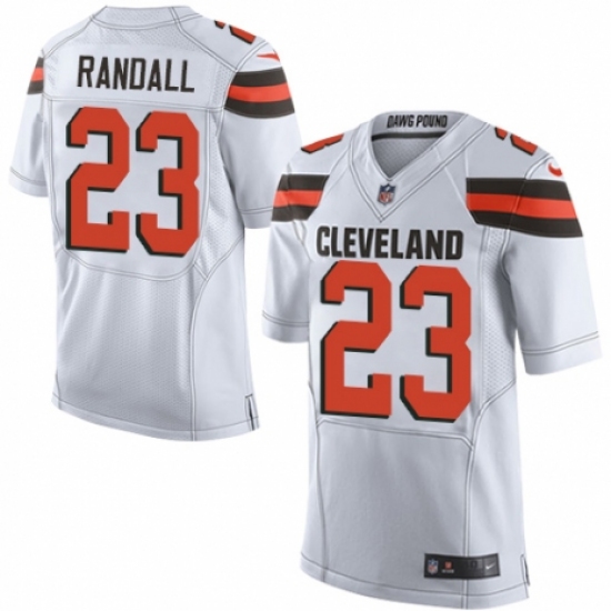 Men's Nike Cleveland Browns #23 Damarious Randall Elite White NFL Jersey - Ujersey