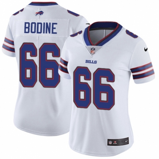 Women's Nike Buffalo Bills #66 Russell Bodine White Vapor Untouchable Elite Player NFL Jersey - Ujersey