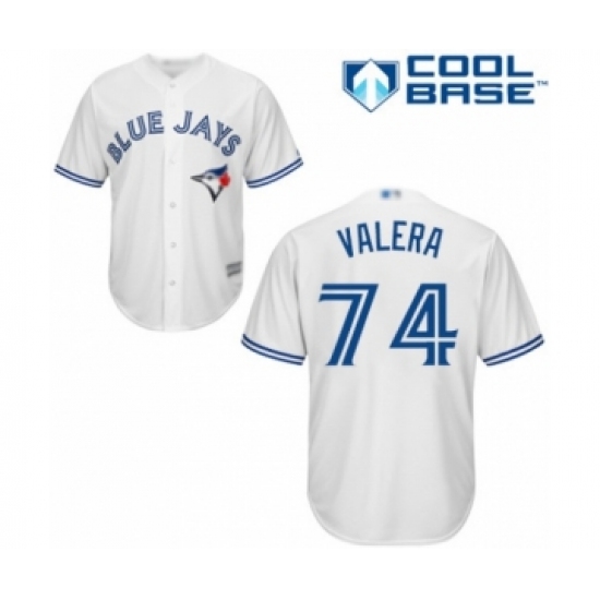 Youth Toronto Blue Jays #74 Breyvic Valera Authentic White Home Baseball Player Jersey - Ujersey