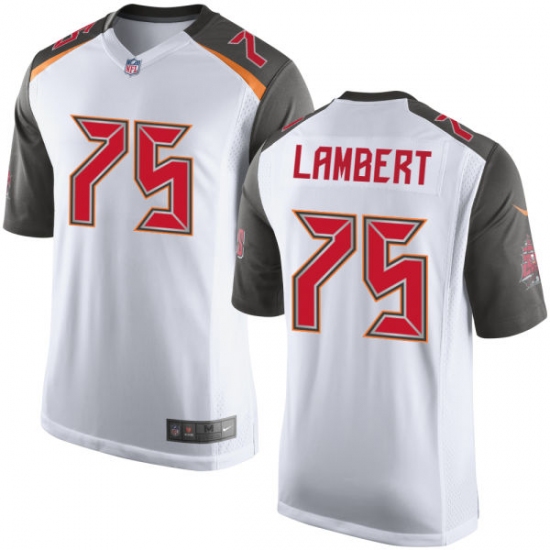 Men's Nike Tampa Bay Buccaneers #75 Davonte Lambert Game White NFL Jersey