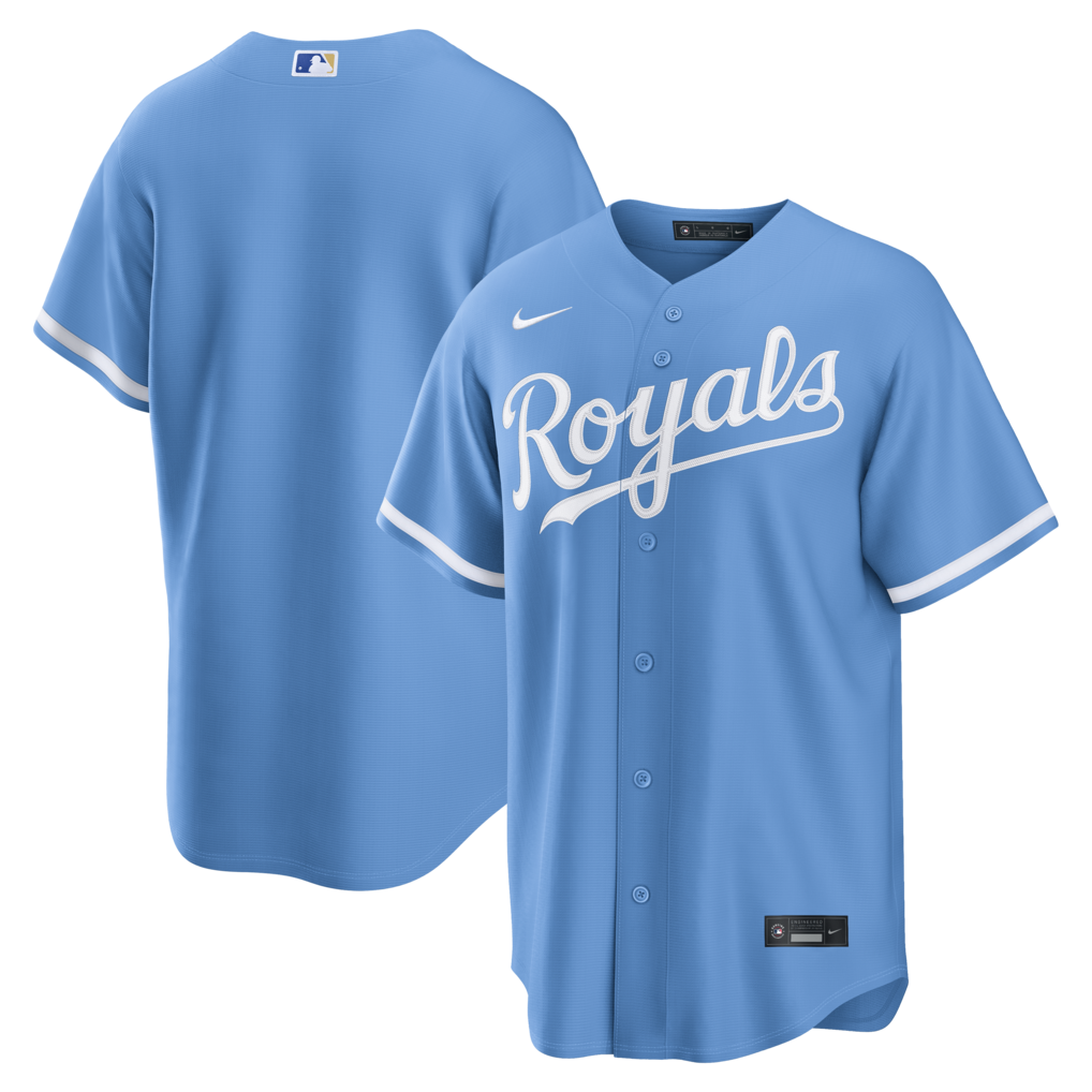 Men's Kansas City Royals Nike Light Blue Alternate Replica Jersey - Ujersey