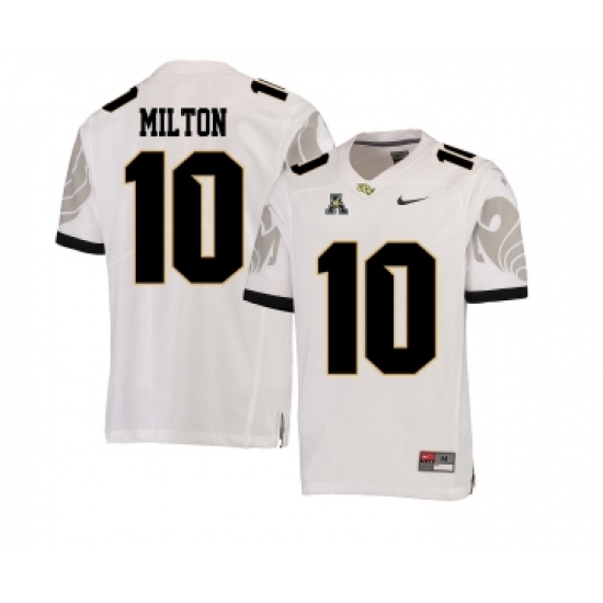 UCF Knights 10 Mckenzie Milton White College Football Jersey