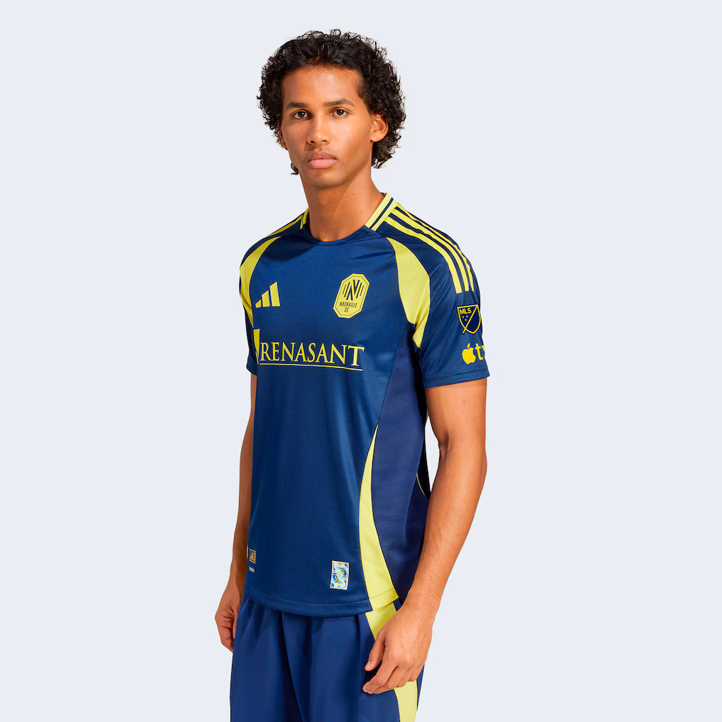 Men's Nashville SC adidas Navy 2025 The Heart Of Nashville Kit Authentic Jersey - Ujersey