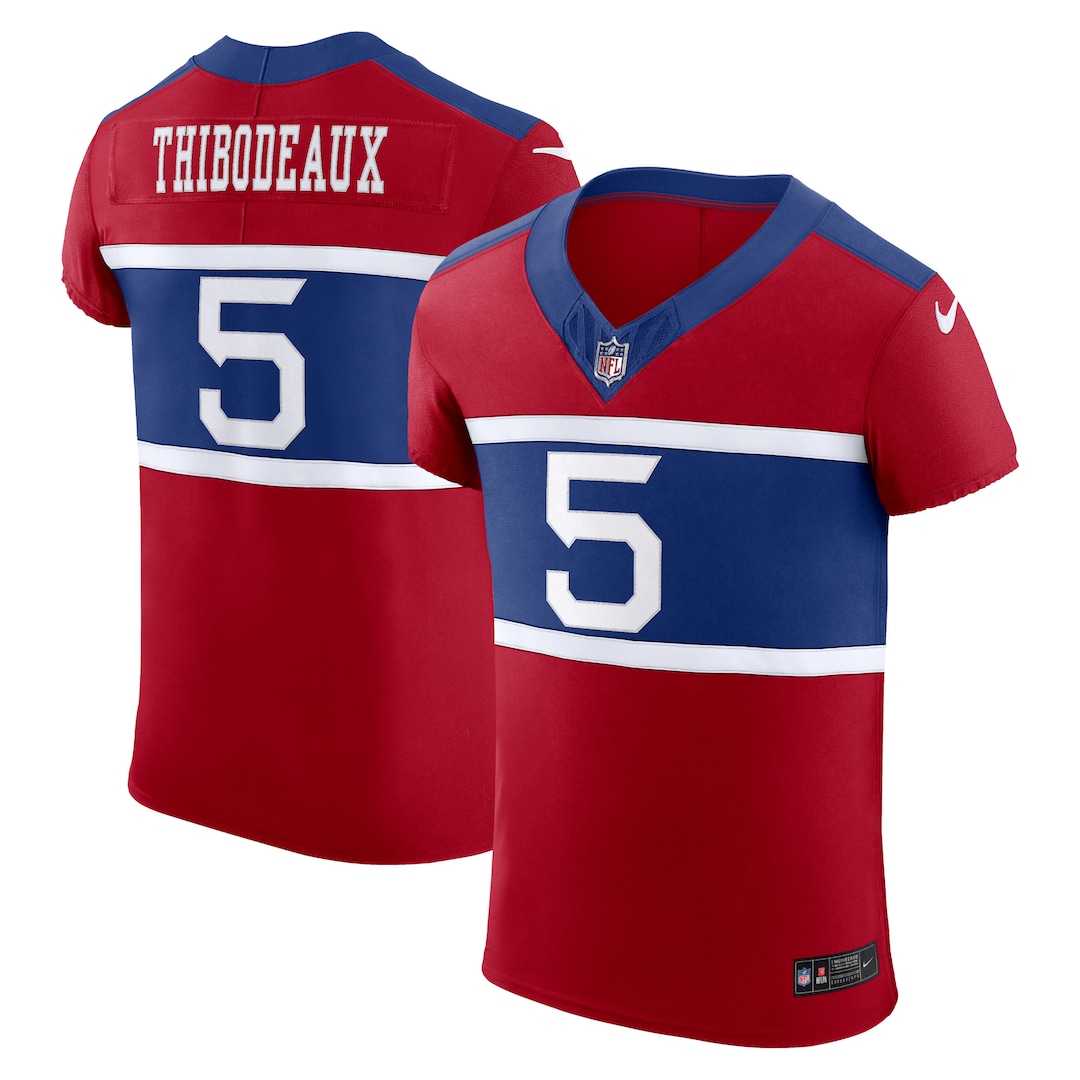 Men's New York Giants Kayvon Thibodeaux Nike Red Alternate Vapor F.U.S.E. Elite Jersey