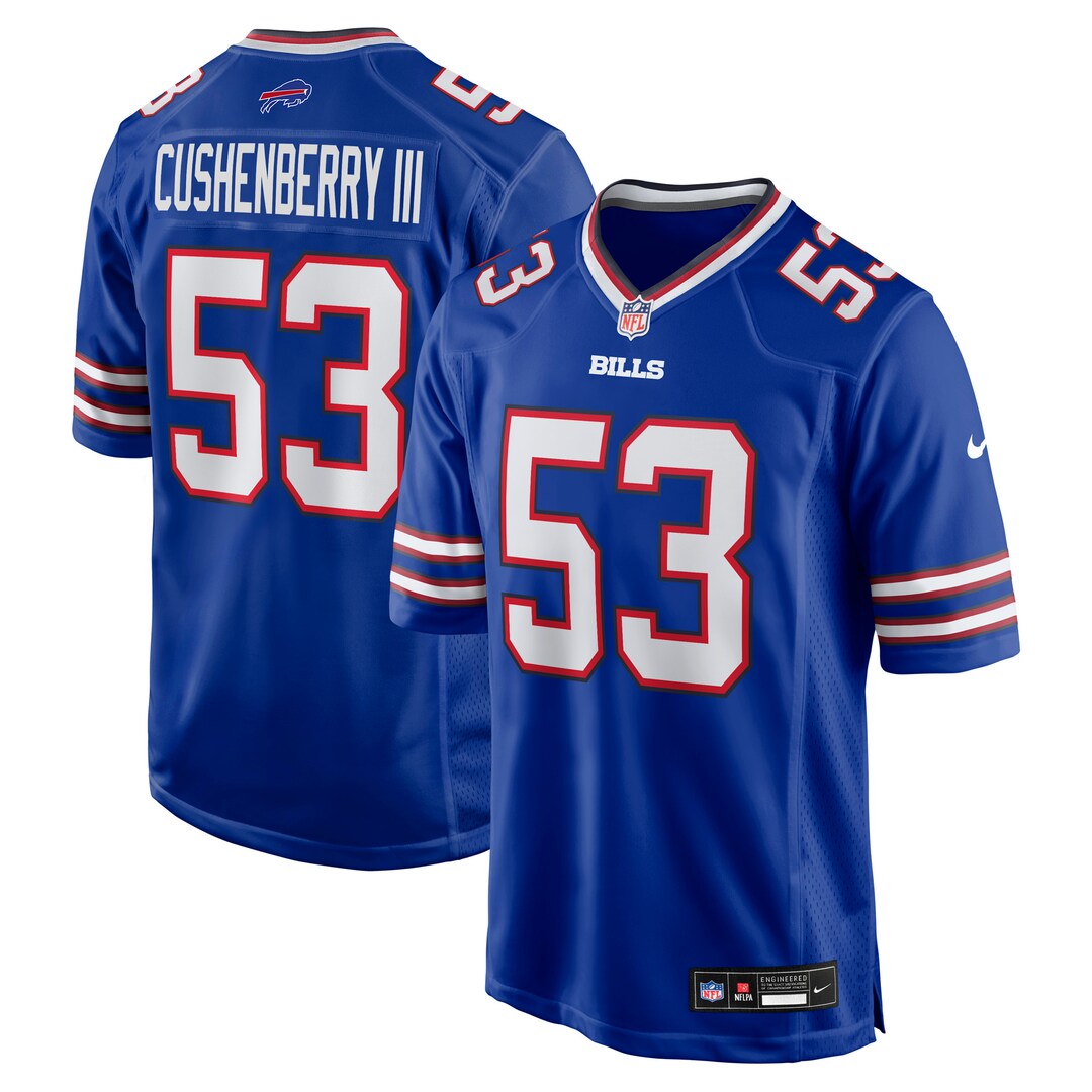 Men's Buffalo Bills Lloyd Cushenberry III Nike Royal Team Game Jersey