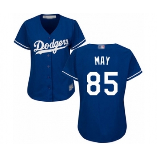 Women's Los Angeles Dodgers #85 Dustin May Authentic Royal Blue Alternate Cool Base Baseball Player Jersey - Ujersey