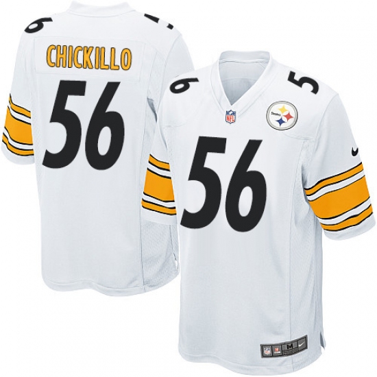 Men's Nike Pittsburgh Steelers #56 Anthony Chickillo Game White NFL Jersey - Ujersey