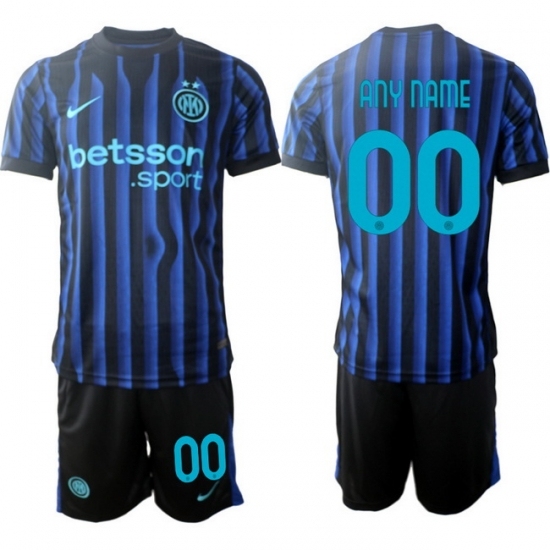 Men Internazionale 2026 Soccer Jerseys BlueBlack CUSTOM - Ujersey