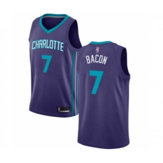 Youth Jordan Charlotte Hornets #7 Dwayne Bacon Swingman Purple Basketball Jersey Statement Edition - Ujersey