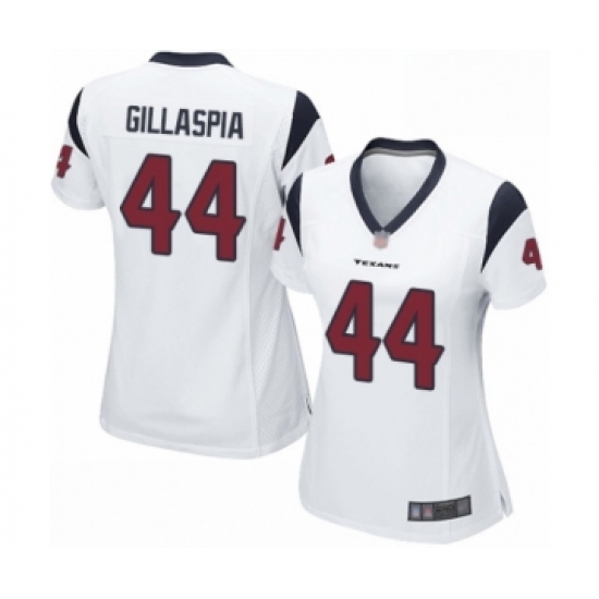 Women's Houston Texans #44 Cullen Gillaspia Game White Football Jersey - Ujersey