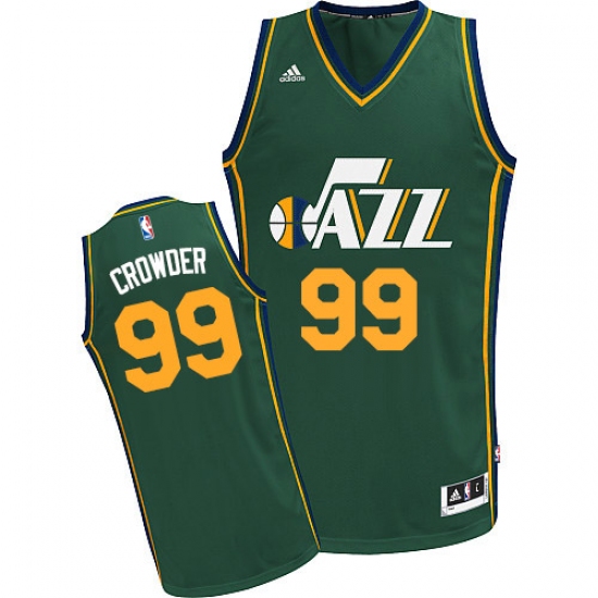 Women's Adidas Utah Jazz #99 Jae Crowder Swingman Green Alternate NBA Jersey - Ujersey