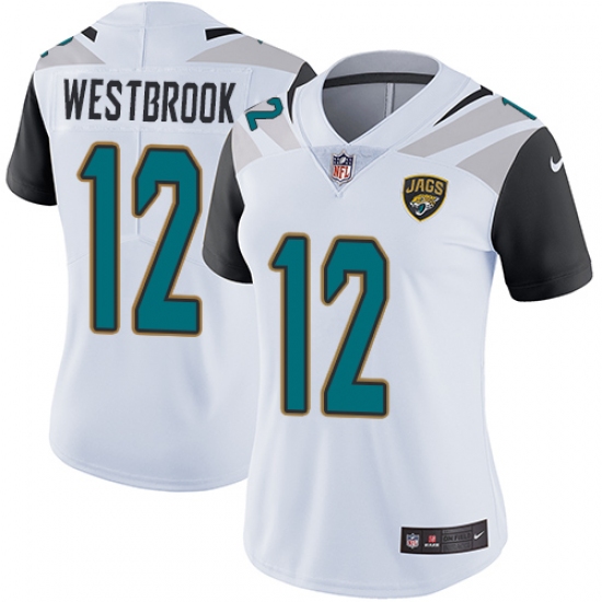 Women's Nike Jacksonville Jaguars #12 Dede Westbrook White Vapor Untouchable Limited Player NFL Jersey - Ujersey
