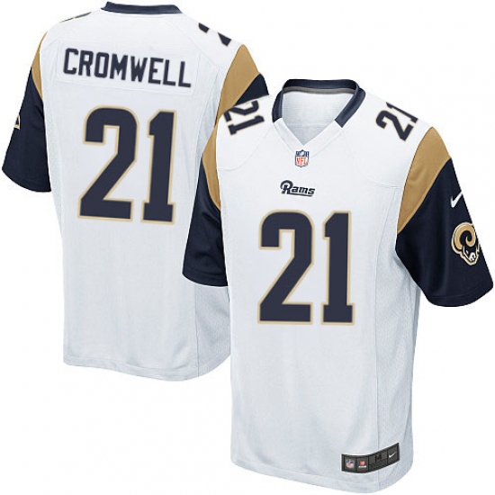 Men's Nike Los Angeles Rams #21 Nolan Cromwell Game White NFL Jersey - Ujersey