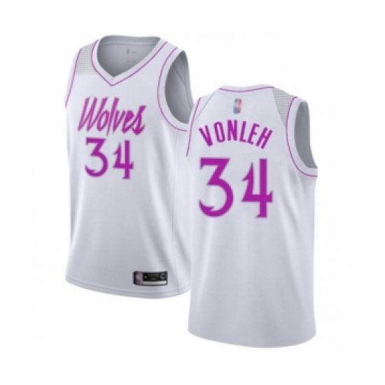 Youth Minnesota Timberwolves #34 Noah Vonleh White Swingman Jersey - Earned Edition - Ujersey