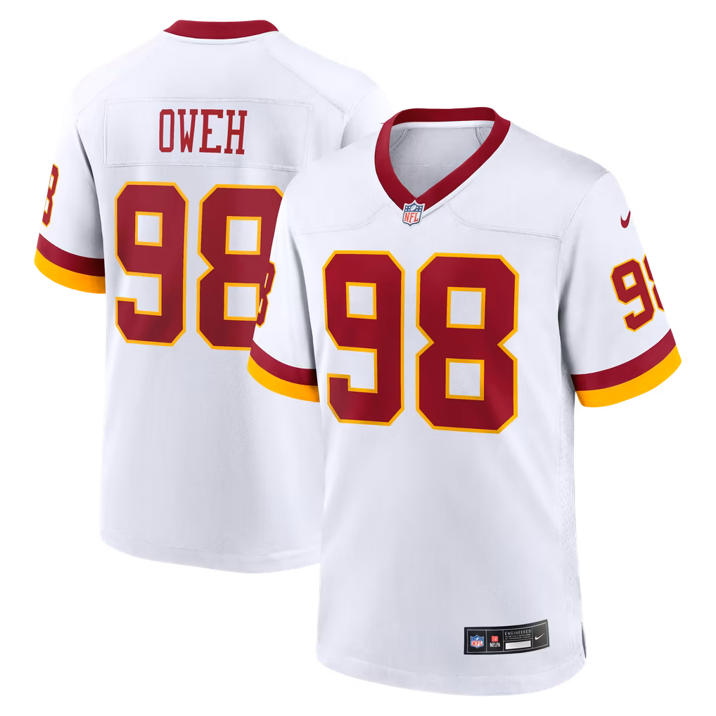 Men's Washington Commanders Odafe Oweh Nike White Game Jersey - ujerseystore