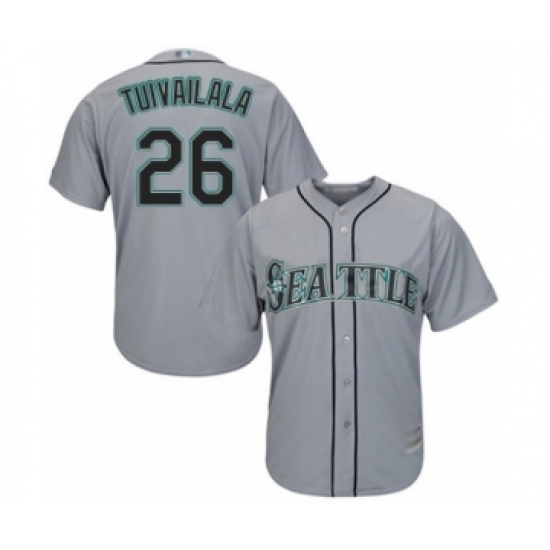 Youth Seattle Mariners #26 Sam Tuivailala Authentic Grey Road Cool Base Baseball Player Jersey - Ujersey
