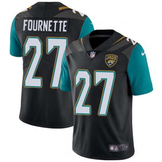 Men's Nike Jacksonville Jaguars #27 Leonard Fournette Black Alternate Vapor Untouchable Limited Player NFL Jersey - Ujersey