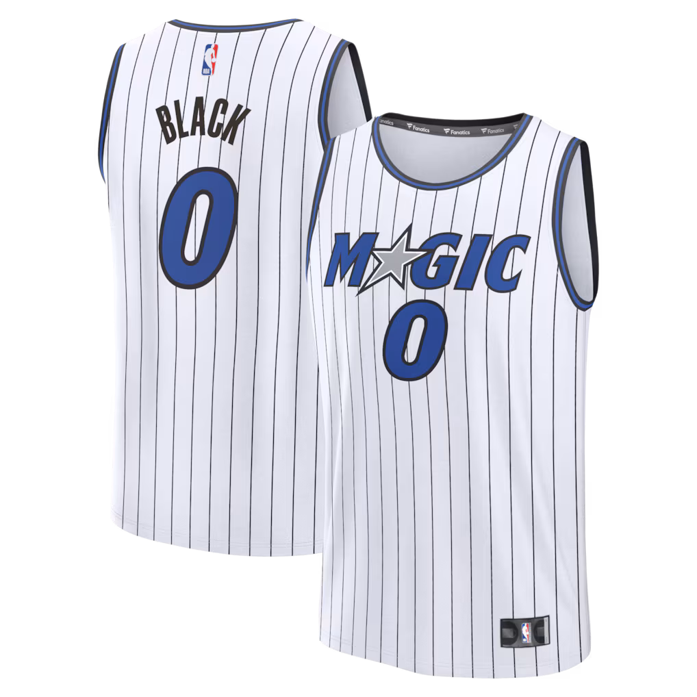 Men's Orlando Magic Anthony Black Fanatics White Fast Break Replica Jersey - Association Edition