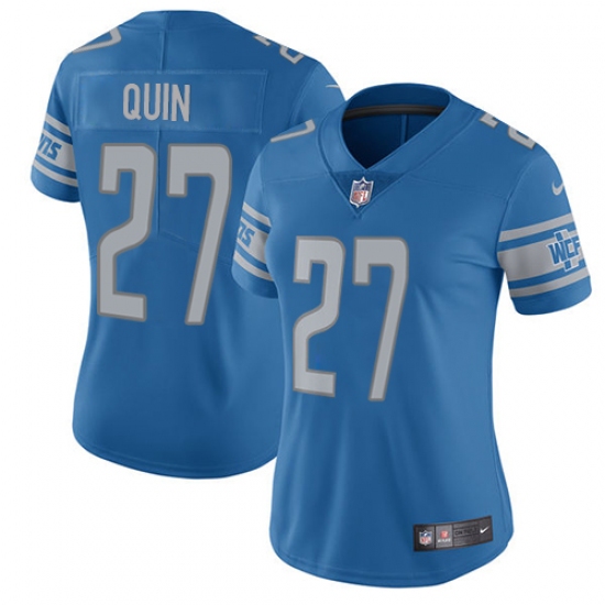 Women's Nike Detroit Lions #27 Glover Quin Limited Light Blue Team Color Vapor Untouchable NFL Jersey - Ujersey