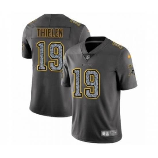 Men's Minnesota Vikings #19 Adam Thielen Limited Gray Static Fashion Limited Football Jersey - Ujersey