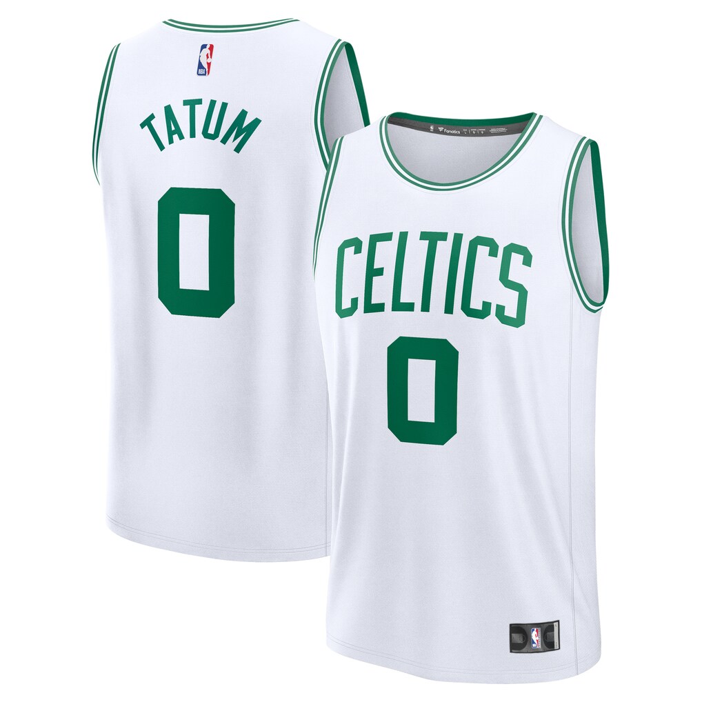 Youth Boston Celtics Jayson Tatum Fanatics White Fast Break Replica Jersey - Association Edition - ujerseystore
