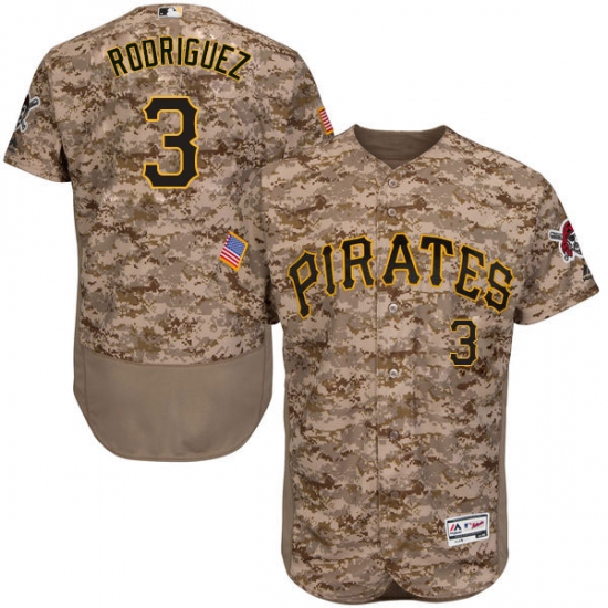 Men's Majestic Pittsburgh Pirates #3 Sean Rodriguez Camo Flexbase Authentic Collection MLB Jersey - Ujersey