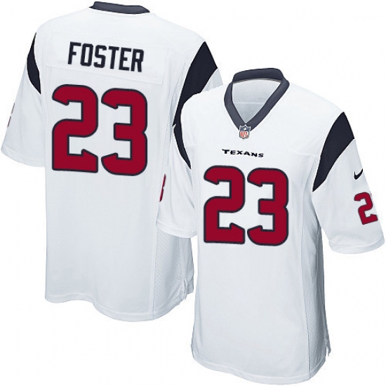 Men's Nike Houston Texans #23 Arian Foster Game White NFL Jersey - Ujersey