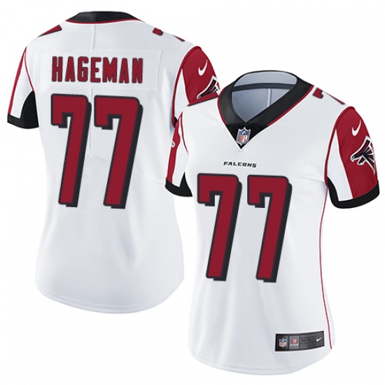 Women's Nike Atlanta Falcons #77 Ra'Shede Hageman White Vapor Untouchable Limited Player NFL Jersey - Ujersey