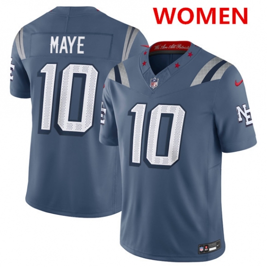 Women's New england patriots #10 drake maye 2025 f.u.s.e. “rivalries” vapor untouchable limited football stitched jersey(run small) - Ujersey