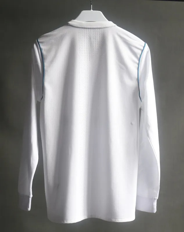 Real Madrid Retro Jersey Home Long Sleeve Soccer Shirt 2017/18